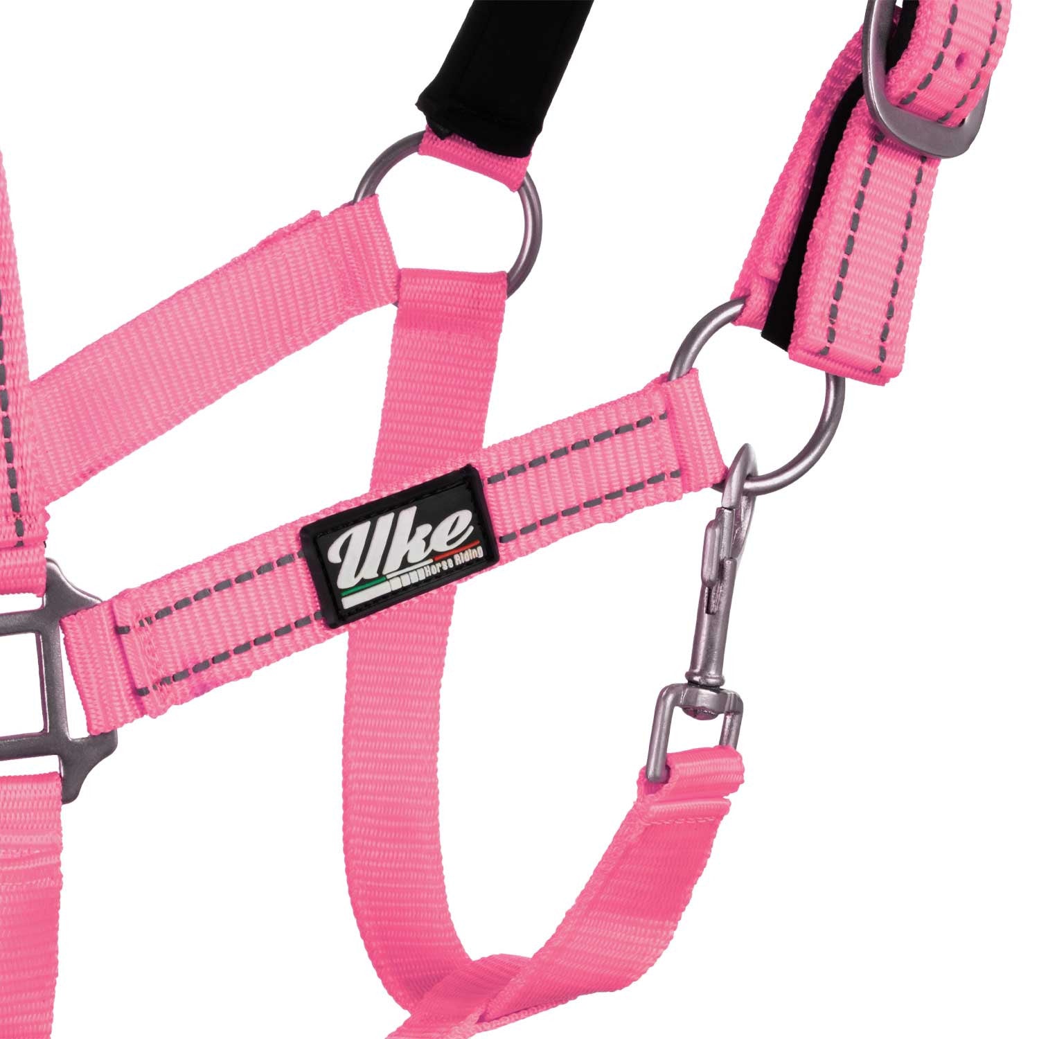 Cabezale de nailon c/cabo modelo reflectante Uke - Rosa