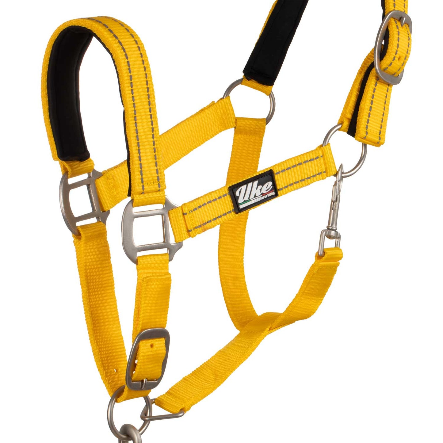 Cabezale de nailon c/cabo modelo reflectante Uke - Amarillo