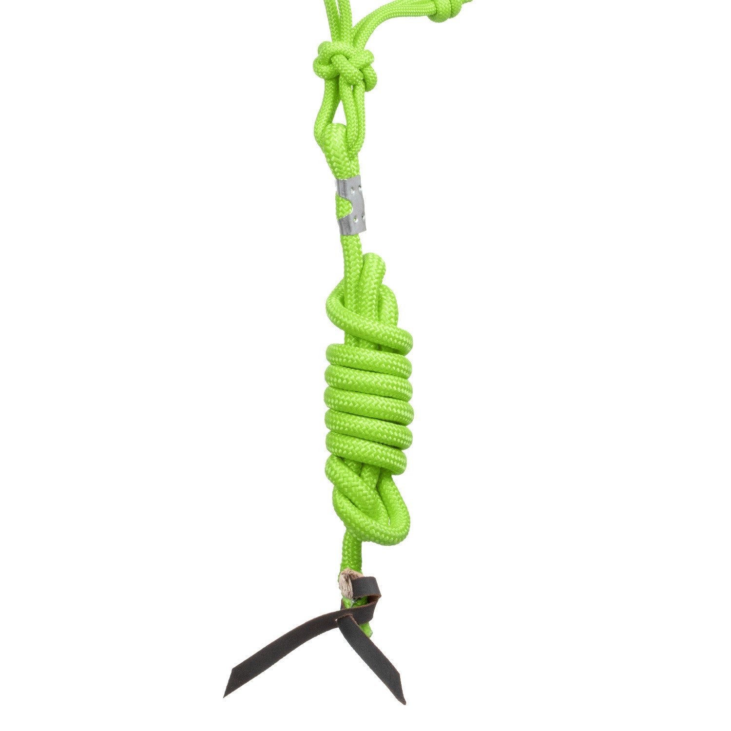 Cabezada de cuerda anudada con ramal Pool's - Lime