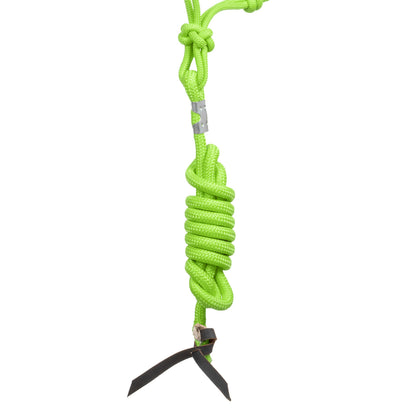 Cabezada de cuerda anudada con ramal Pool's - Lime