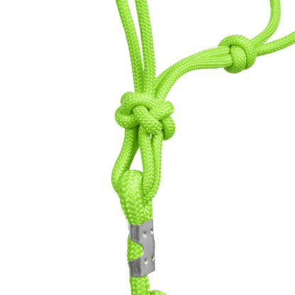 Cabezada de cuerda anudada con ramal Pool's - Lime