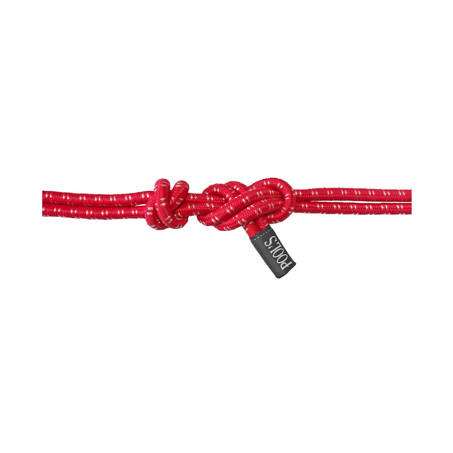Cabezada de cuerda anudada con ramal modelo Twin Pool's - Rojo