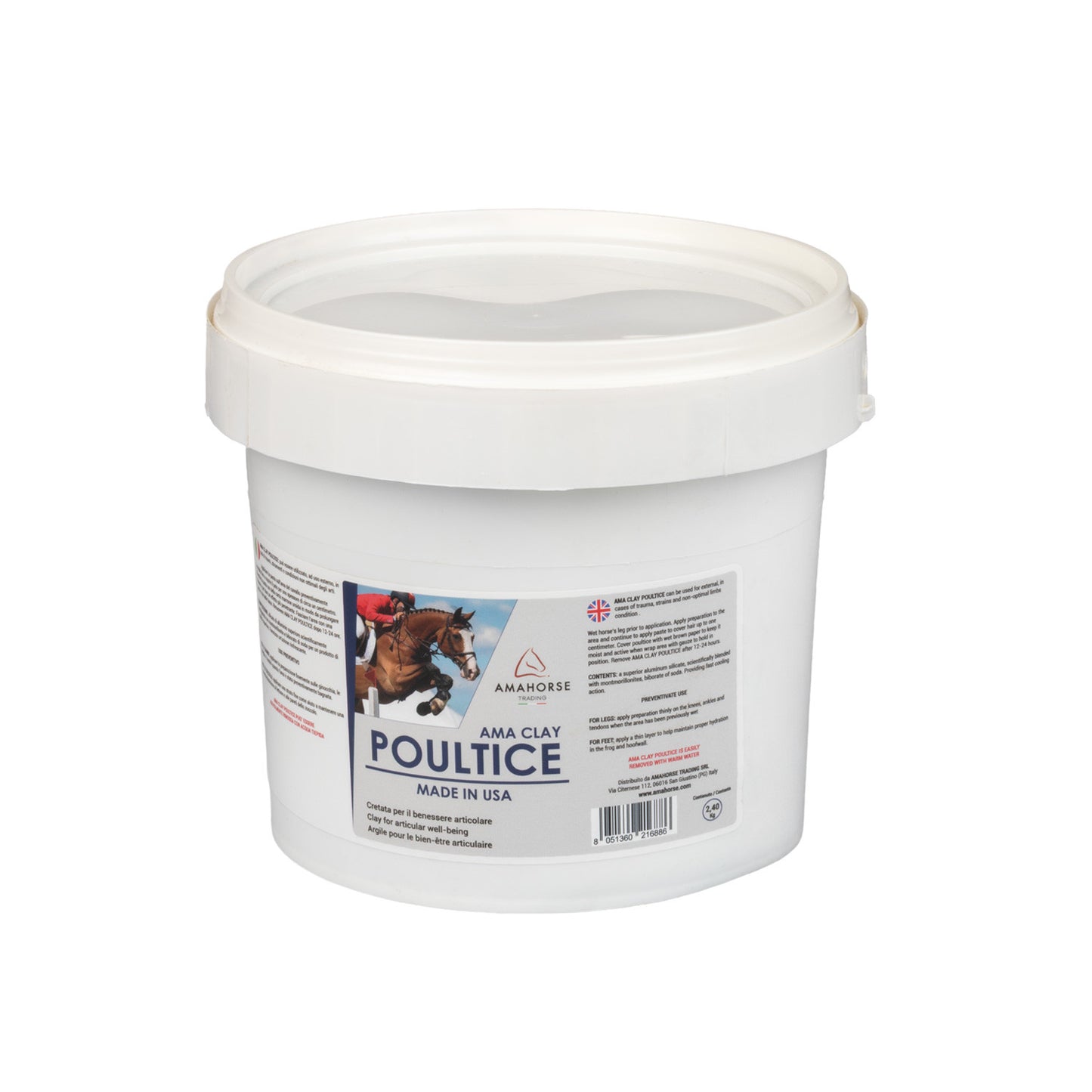 Cataplasma de amaclay hecho en EE. UU. (2,40 kg) AmaHorse