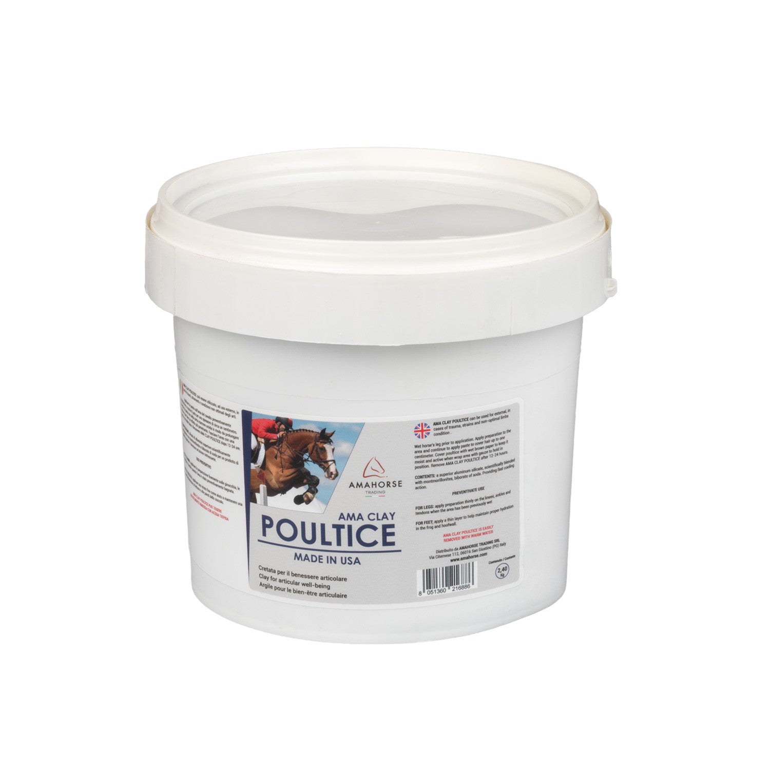 Cataplasma de amaclay hecho en EE. UU. (2,40 kg) AmaHorse