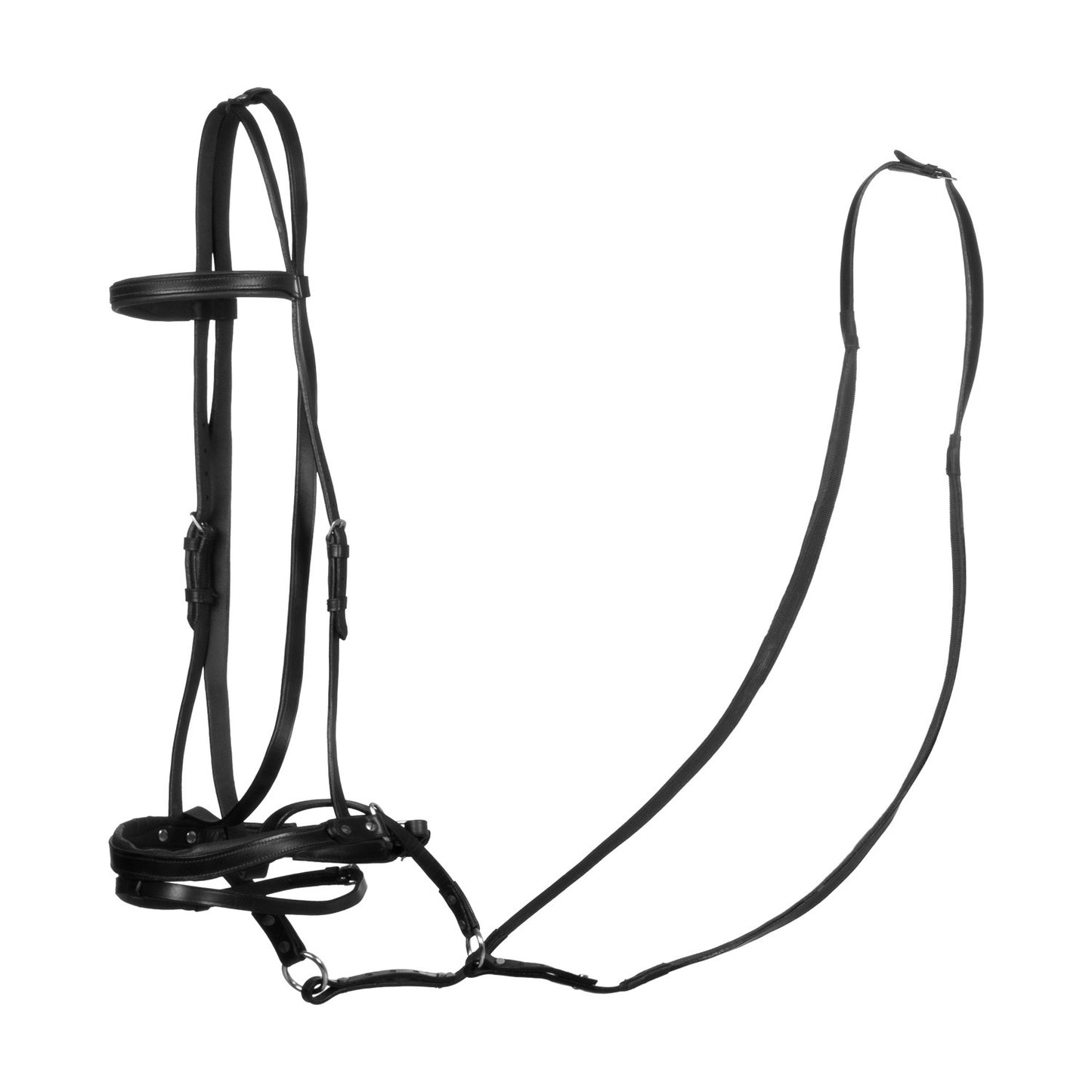 Testera bitless horse ball con riendas Umbria Equitazione - Negro