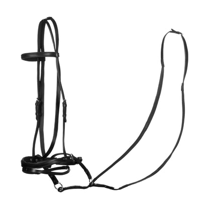 Testera bitless horse ball con riendas Umbria Equitazione - Negro