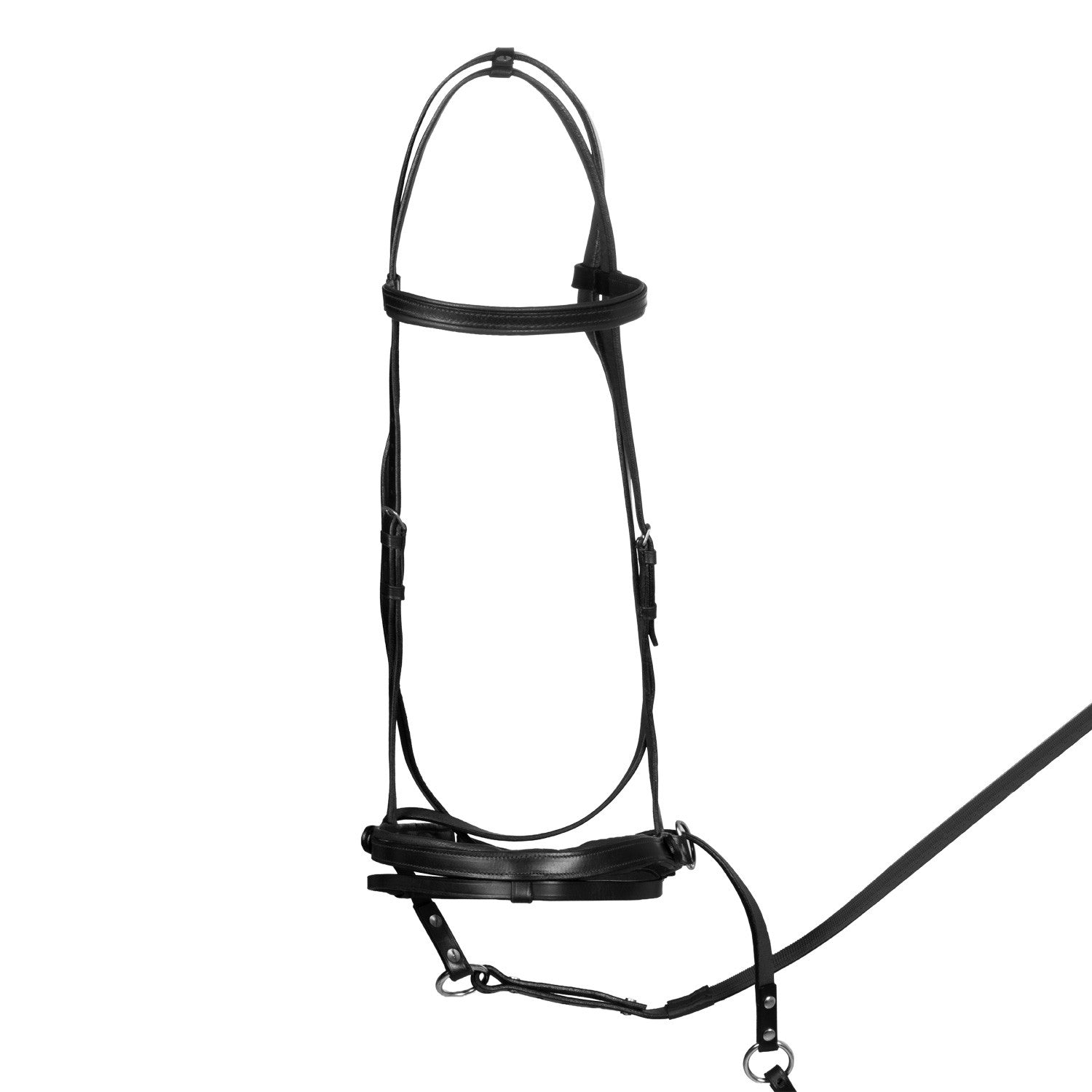 Testera bitless horse ball con riendas Umbria Equitazione - Negro