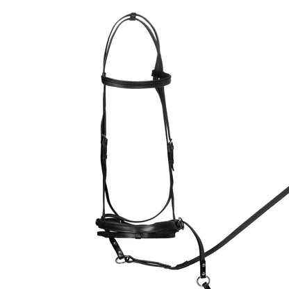 Testera bitless horse ball con riendas Umbria Equitazione - Negro
