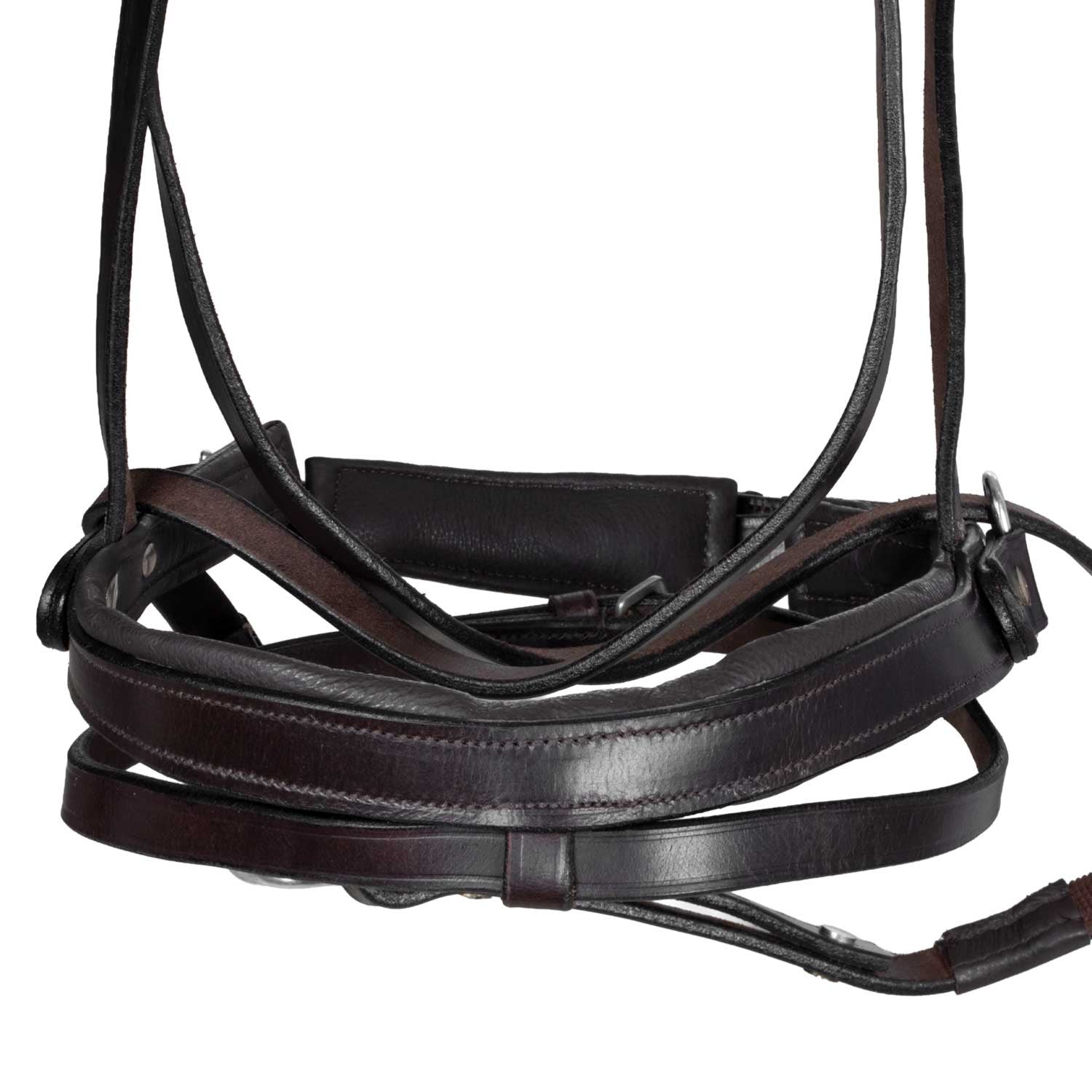 Testera bitless horse ball con riendas Umbria Equitazione - Marrón