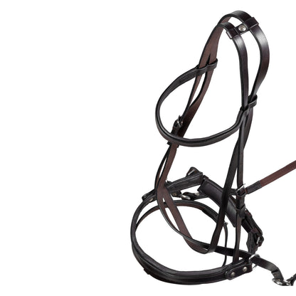 Testera bitless horse ball con riendas Umbria Equitazione - Marrón