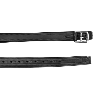 Estribos de cuero doble Supreme - Negro