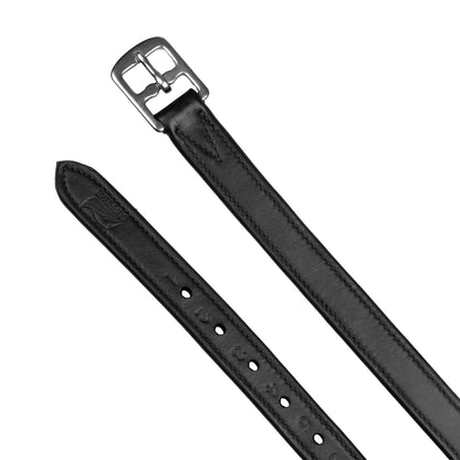 Estribos de cuero doble Supreme - Negro