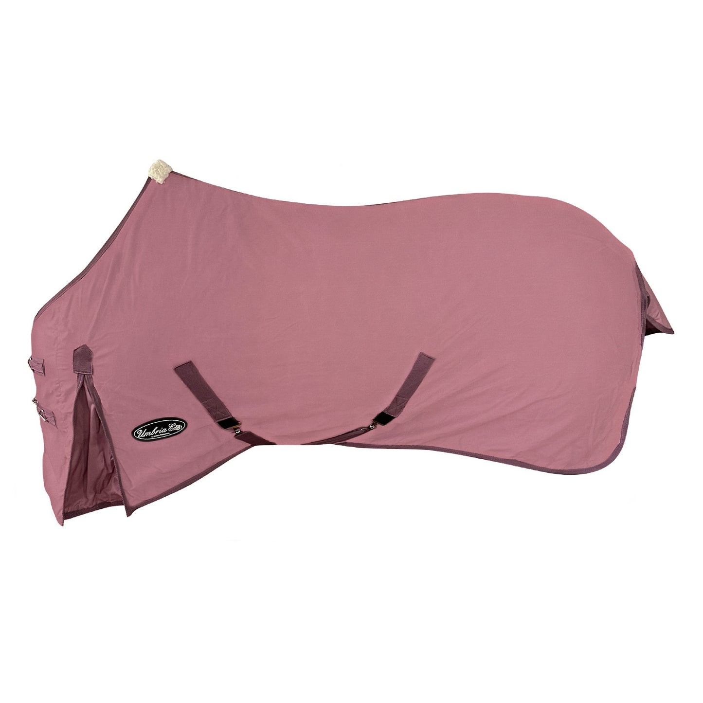 Manta con cubrecola y cinchas cruzadas Umbria Equitazione - Fucsia