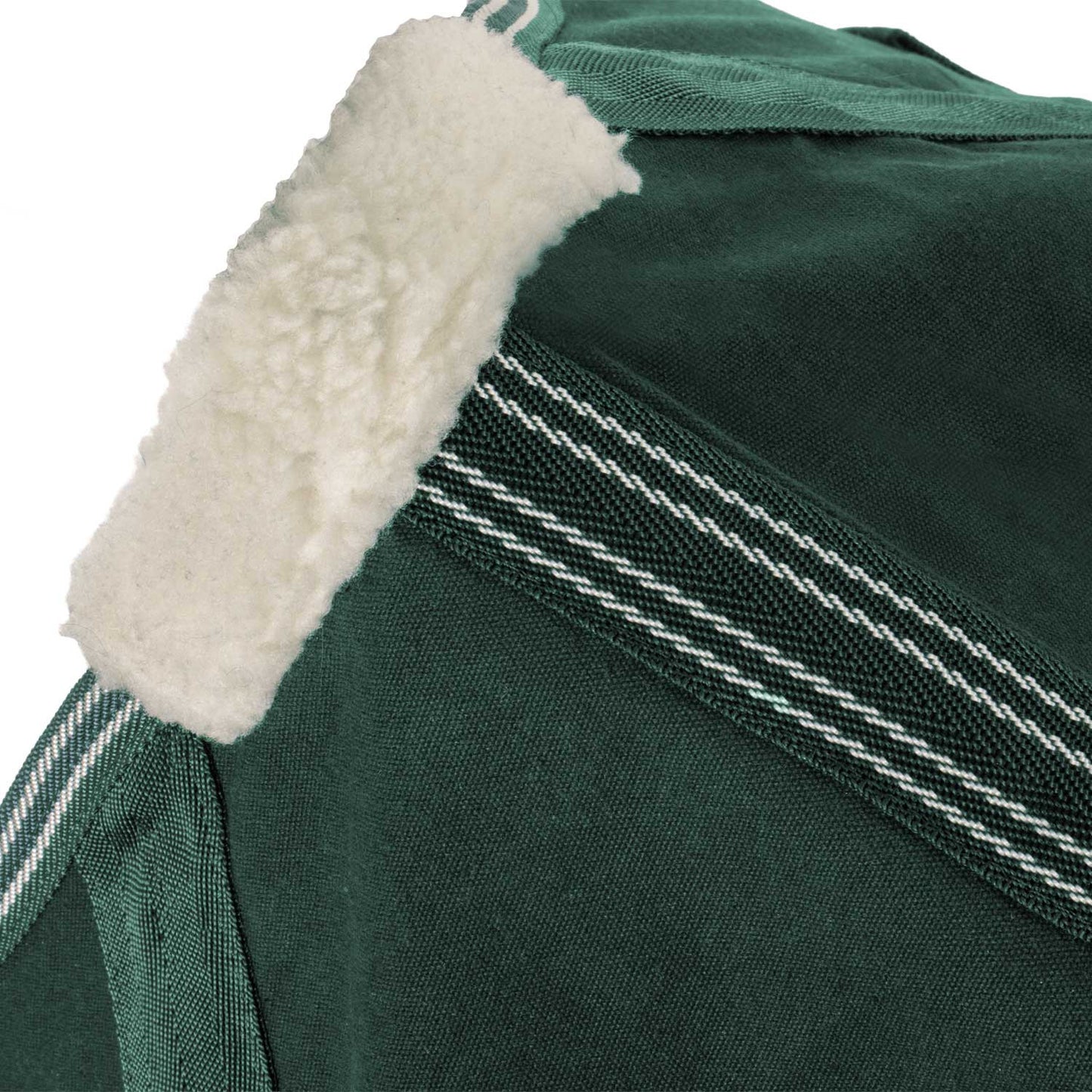 Manta de algodón modelo Málaga Umbria Equitazione - Verde