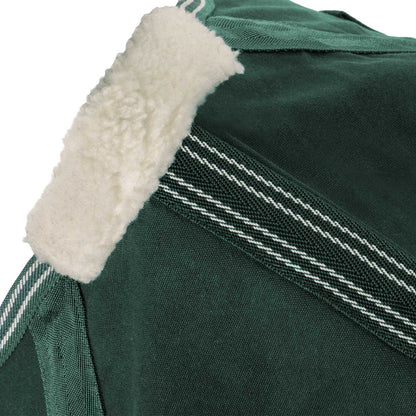 Manta de algodón modelo Málaga Umbria Equitazione - Verde