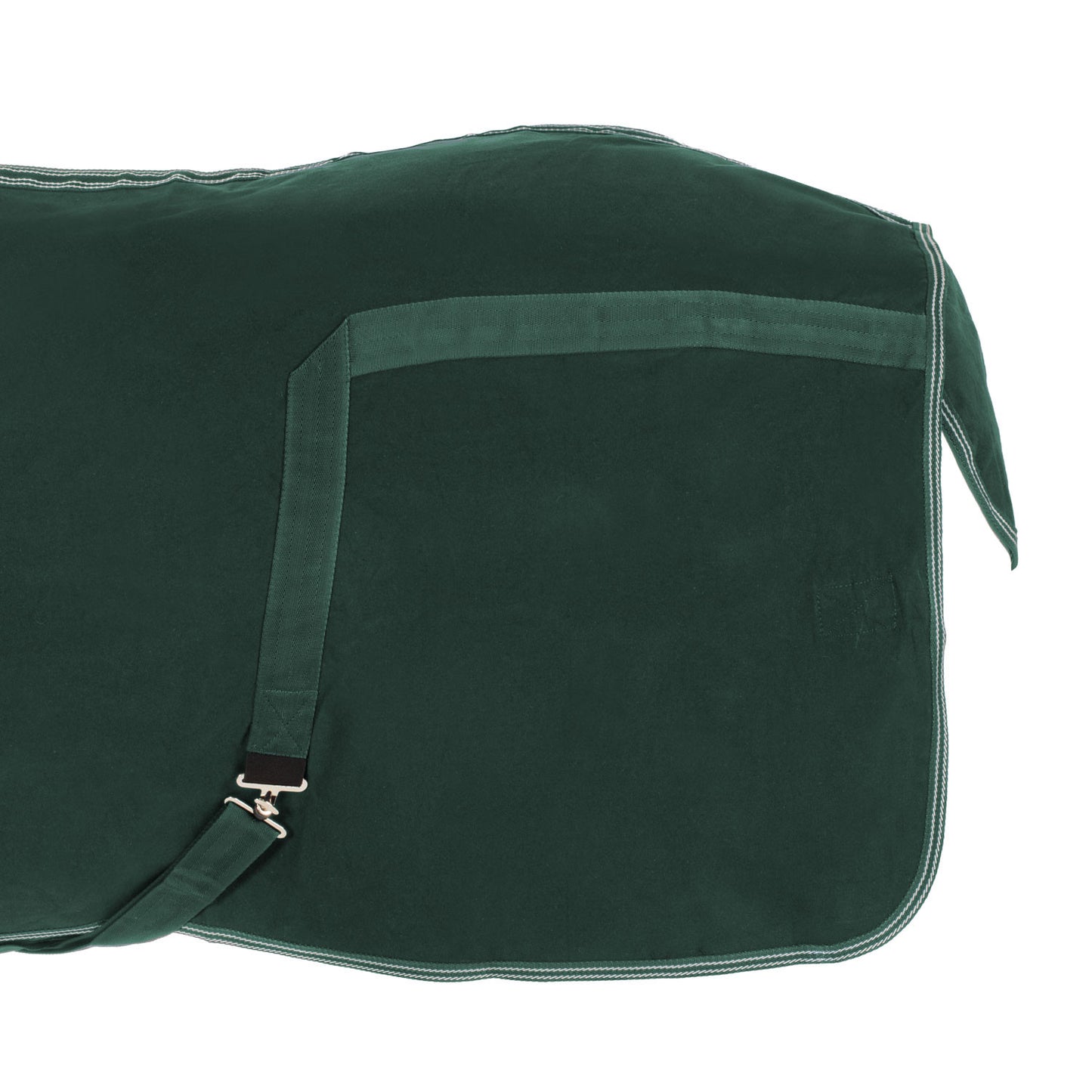 Manta de algodón modelo Málaga Umbria Equitazione - Verde
