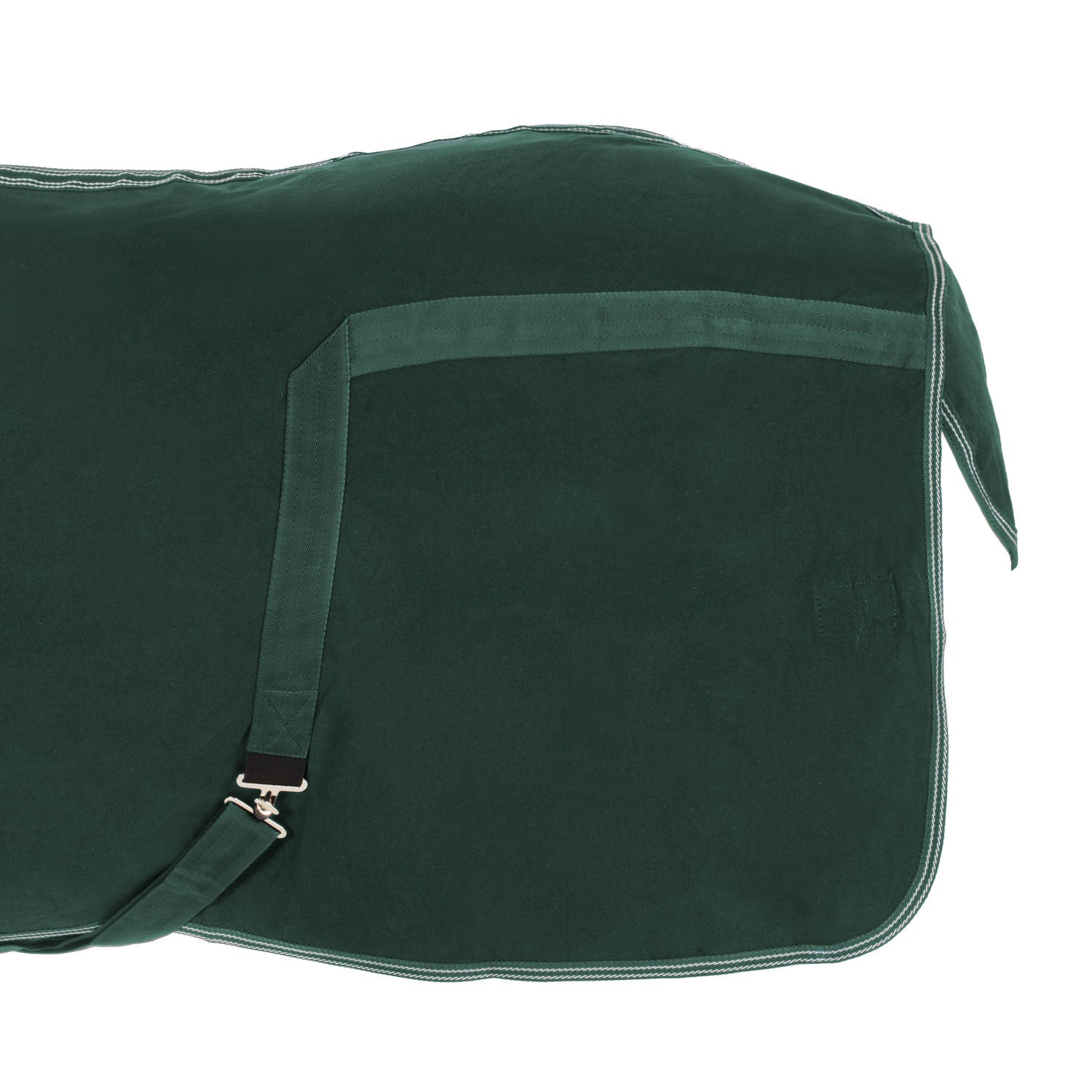 Manta de algodón modelo Málaga Umbria Equitazione - Verde