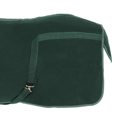 Manta de algodón modelo Málaga Umbria Equitazione - Verde
