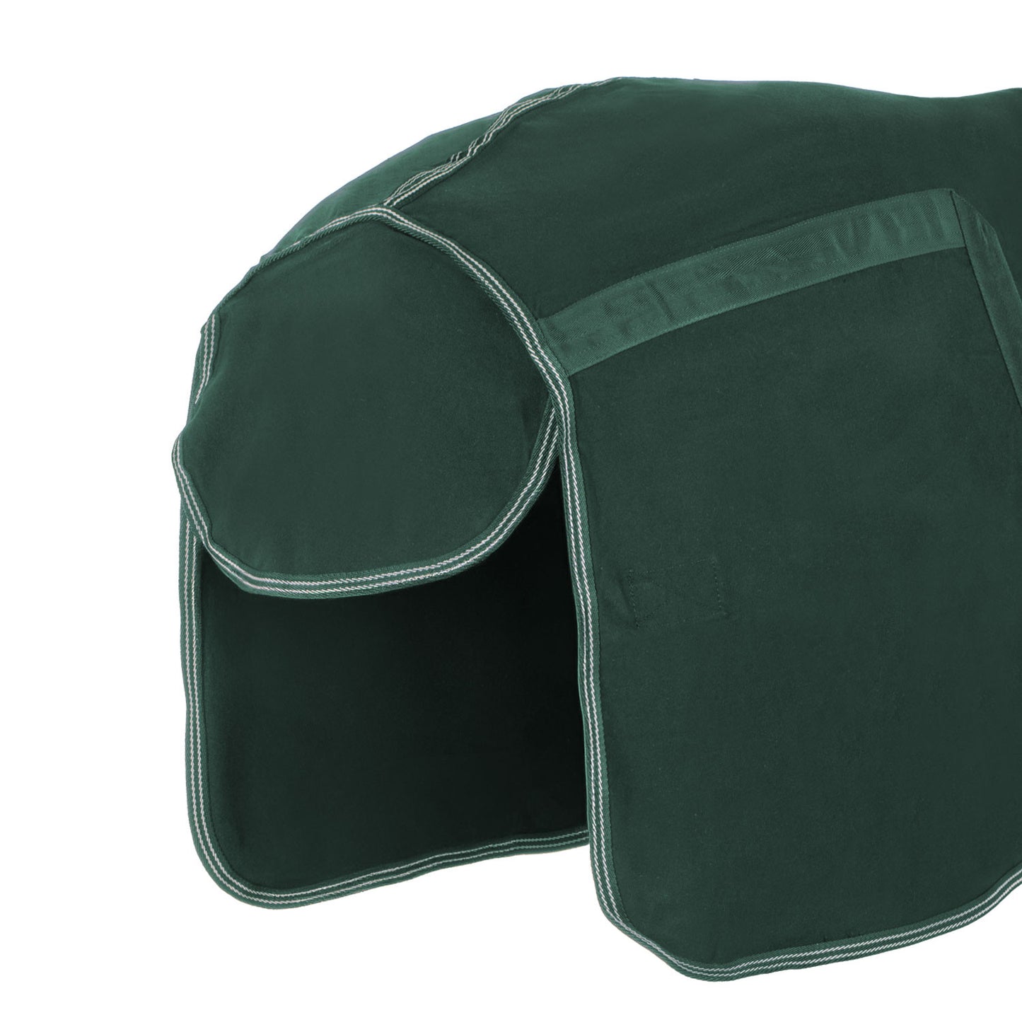 Manta de algodón modelo Málaga Umbria Equitazione - Verde