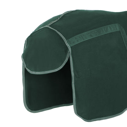 Manta de algodón modelo Málaga Umbria Equitazione - Verde