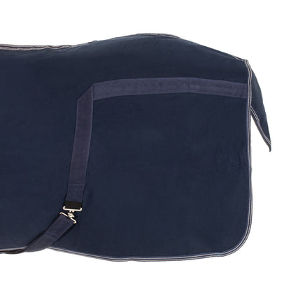 Manta de algodón modelo Málaga Umbria Equitazione - Azul marino
