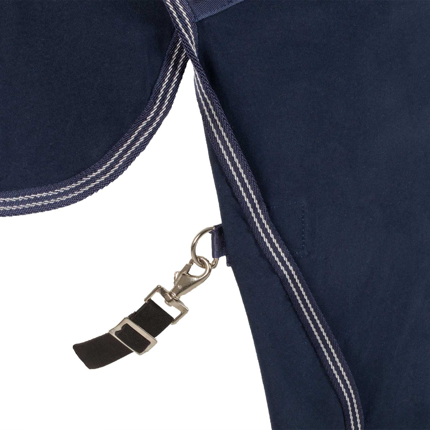 Manta de algodón modelo Málaga Umbria Equitazione - Azul marino