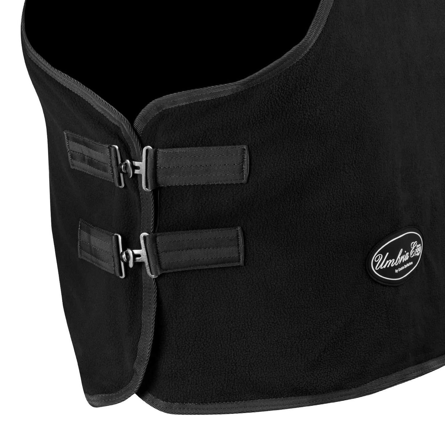 Manta polar antipilling modelo Yukon Umbria Equitazione - Negro