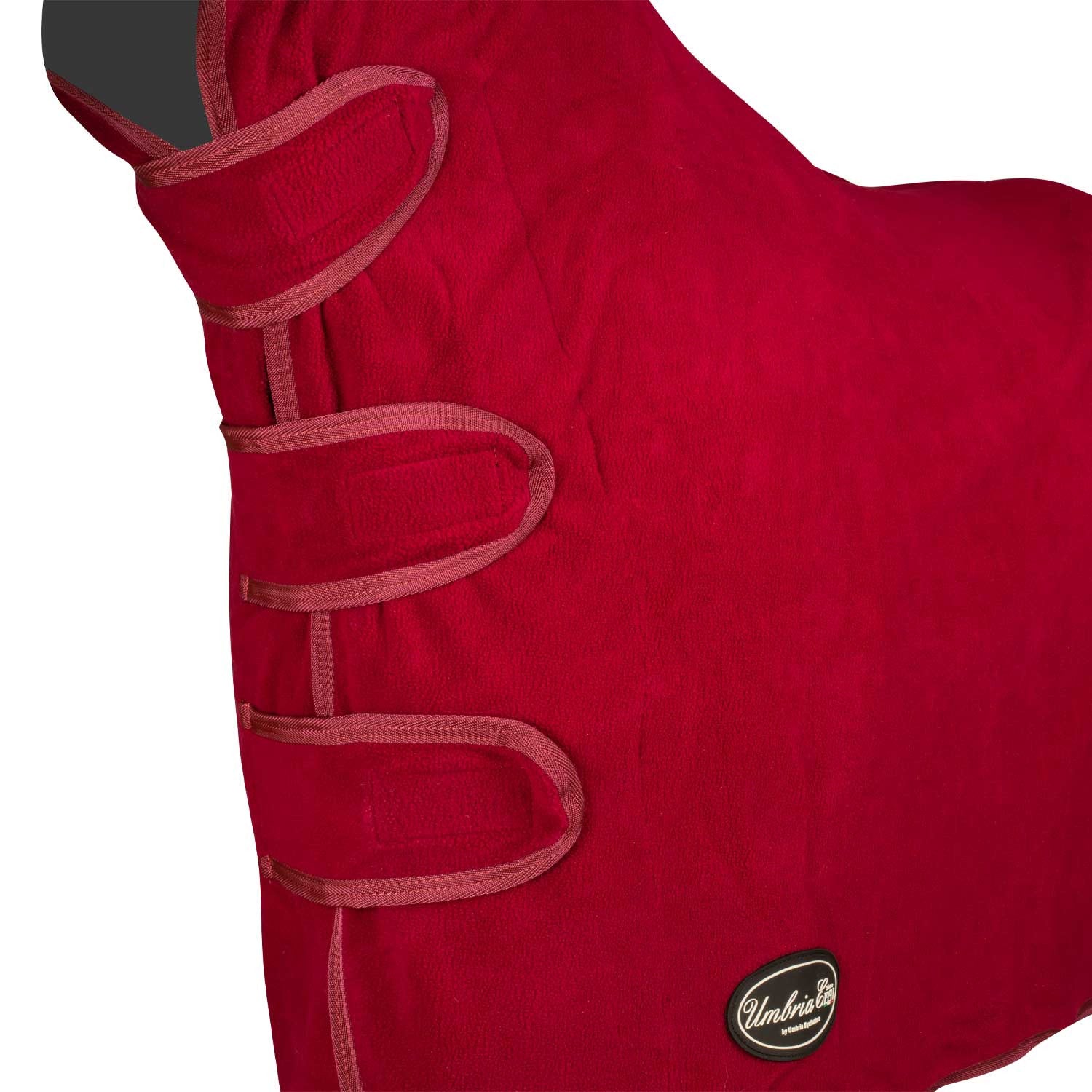 Manta polar antipilling con cuello modelo Yukon+ Umbria Equitazione - Burdeos