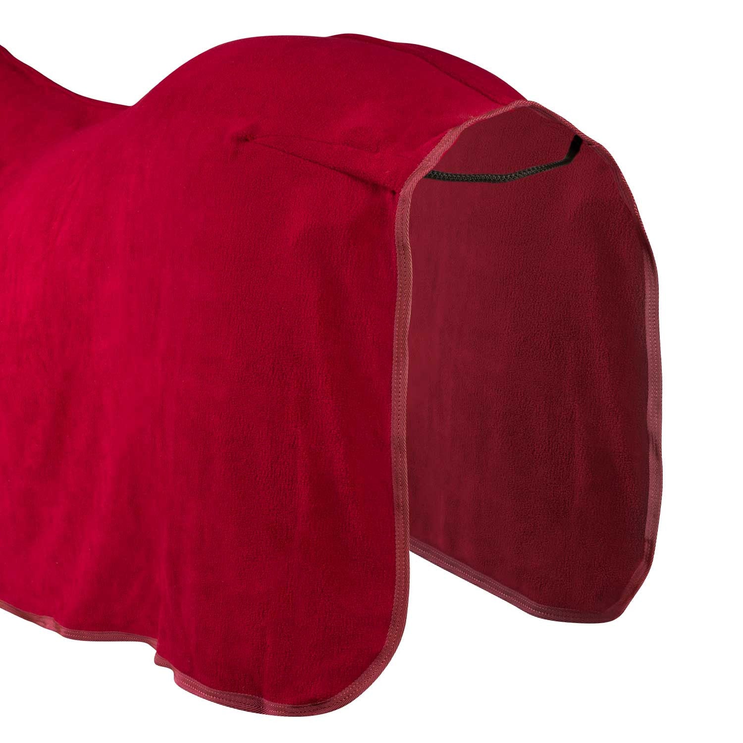 Manta polar antipilling con cuello modelo Yukon+ Umbria Equitazione - Burdeos