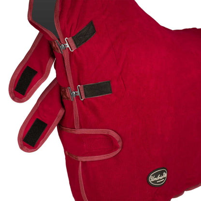 Manta polar antipilling con cuello modelo Yukon+ Umbria Equitazione - Burdeos