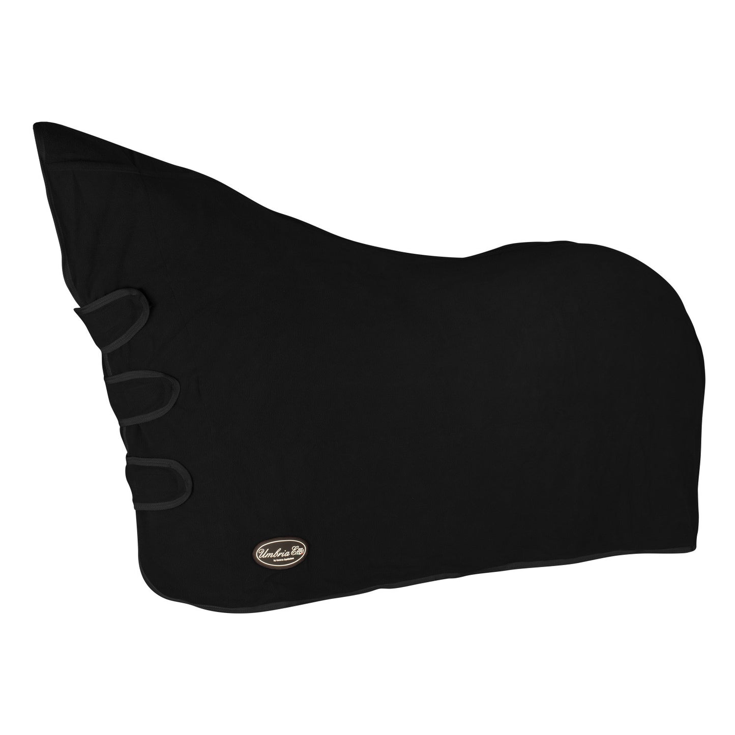 Manta polar antipilling con cuello modelo Yukon+ Umbria Equitazione - Negro