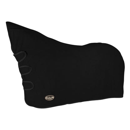 Manta polar antipilling con cuello modelo Yukon+ Umbria Equitazione - Negro