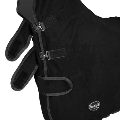 Manta polar antipilling con cuello modelo Yukon+ Umbria Equitazione - Negro