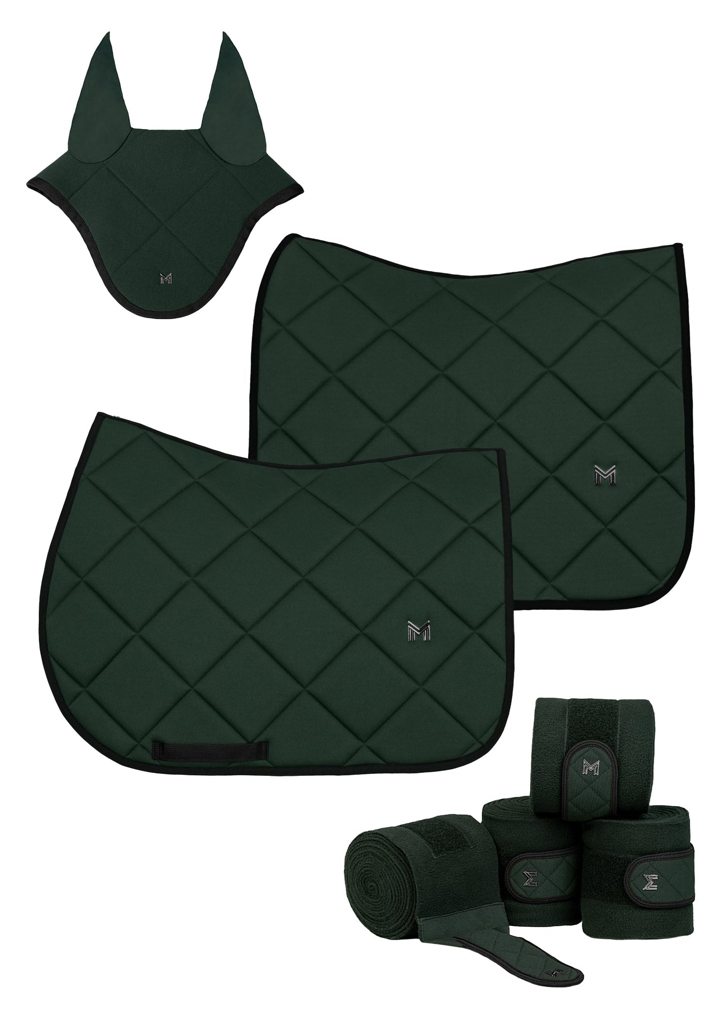 Producto ecuestre Maximilian Equestrian Crew Jumping Saddle Pad (Hunter Green) detalle 5