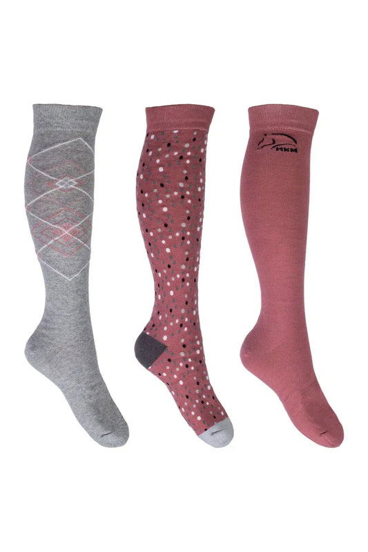 Calcetines -Colorado- set 3 pares HKM para equitación - vista 2