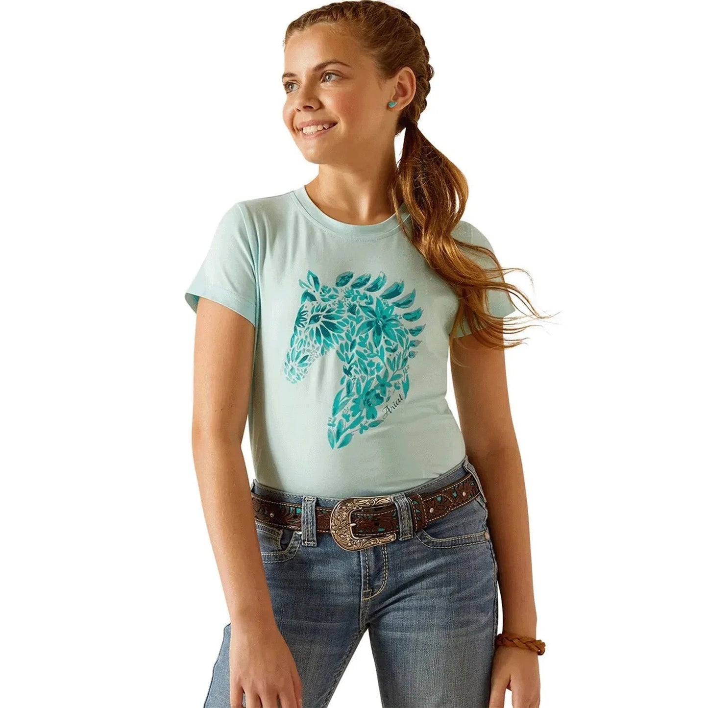 Camiseta Ariat Floral Mosaic Manga Corta Infantil-Rincón del Valle