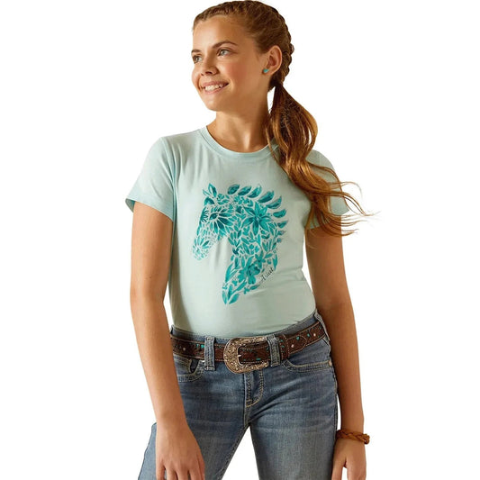 Camiseta Ariat Floral Mosaic Manga Corta Infantil-Rincón del Valle