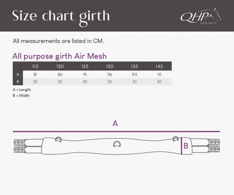 Cincha Air Mesh Multiusos QHP