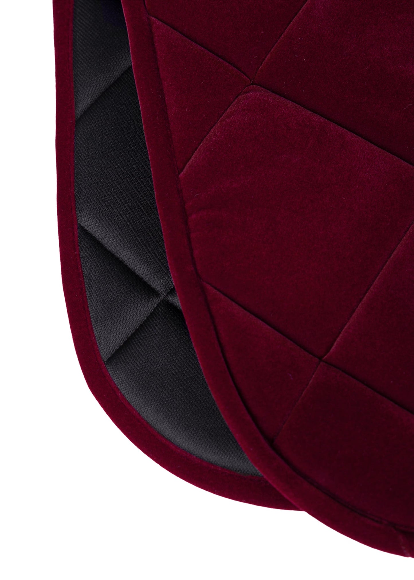 Producto ecuestre Maximilian Equestrian Velvet Jumping Saddle Pad (Ruby) detalle 7
