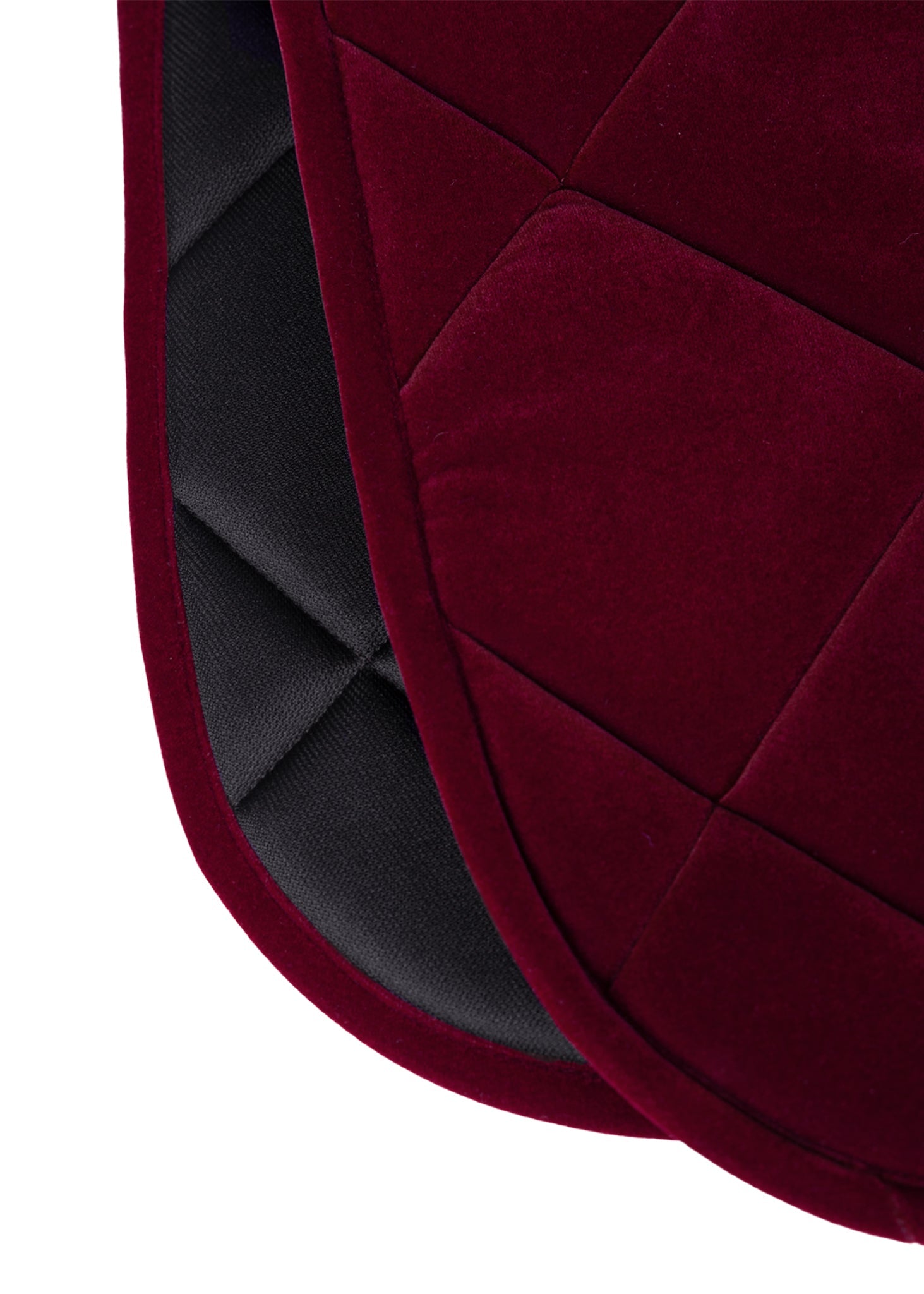 Producto ecuestre Maximilian Equestrian Velvet Jumping Saddle Pad (Ruby) detalle 7