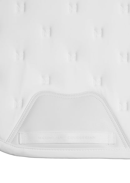 Producto ecuestre Maximilian Equestrian Stamp Jumping Saddle Pad (White) detalle 3