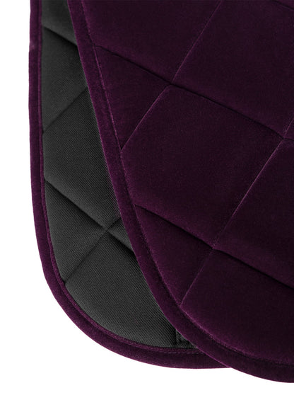 Producto ecuestre Maximilian Equestrian Velvet Jumping Saddle Pad (Amethyst) detalle 6