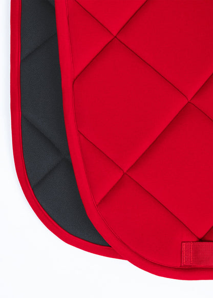 Producto ecuestre Maximilian Equestrian Velvet Jumping Saddle Pad (Crimson) detalle 5