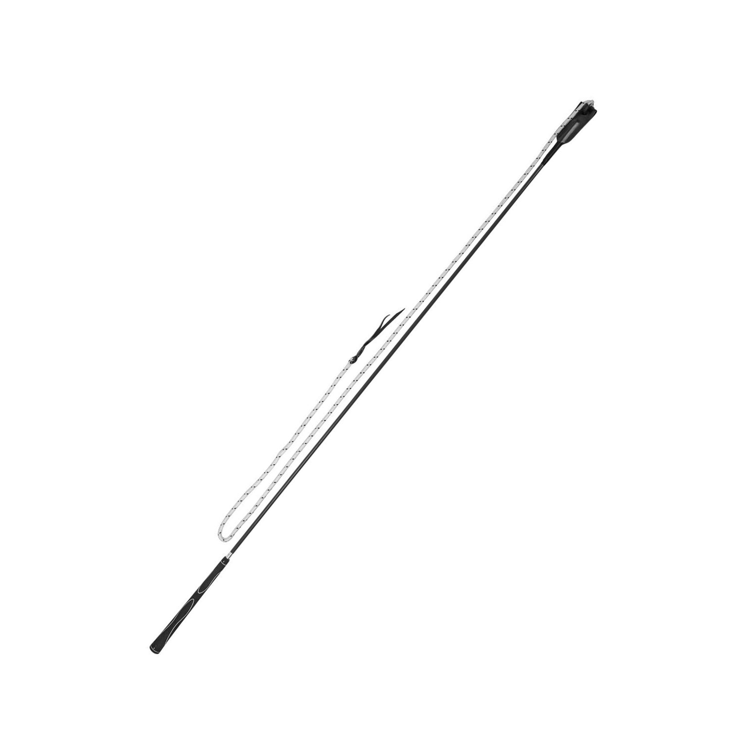 Fusta de manejo con carrot stick 150 cm Umbria Equitazione - Negro