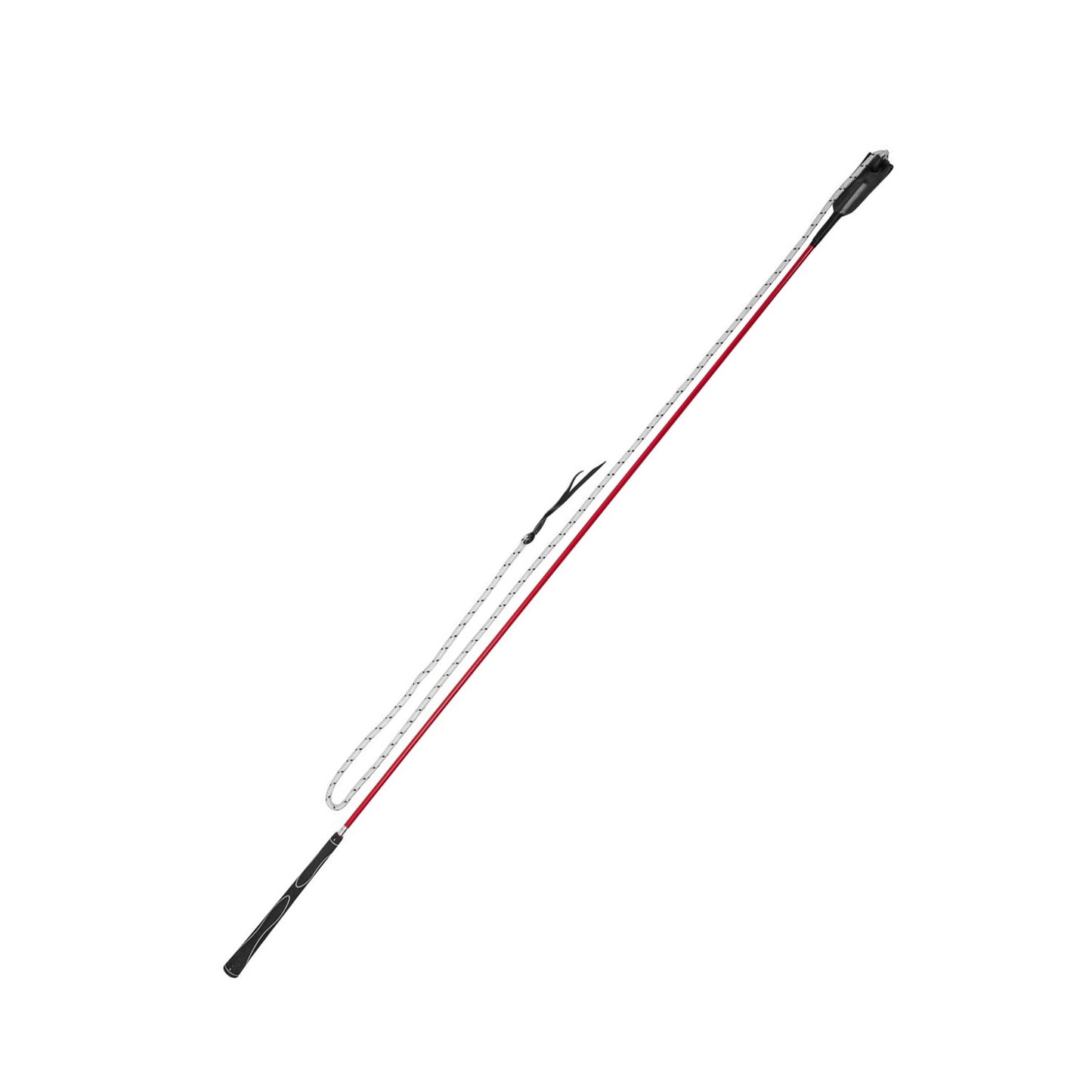 Fusta de manejo con carrot stick 150 cm Umbria Equitazione - Rojo