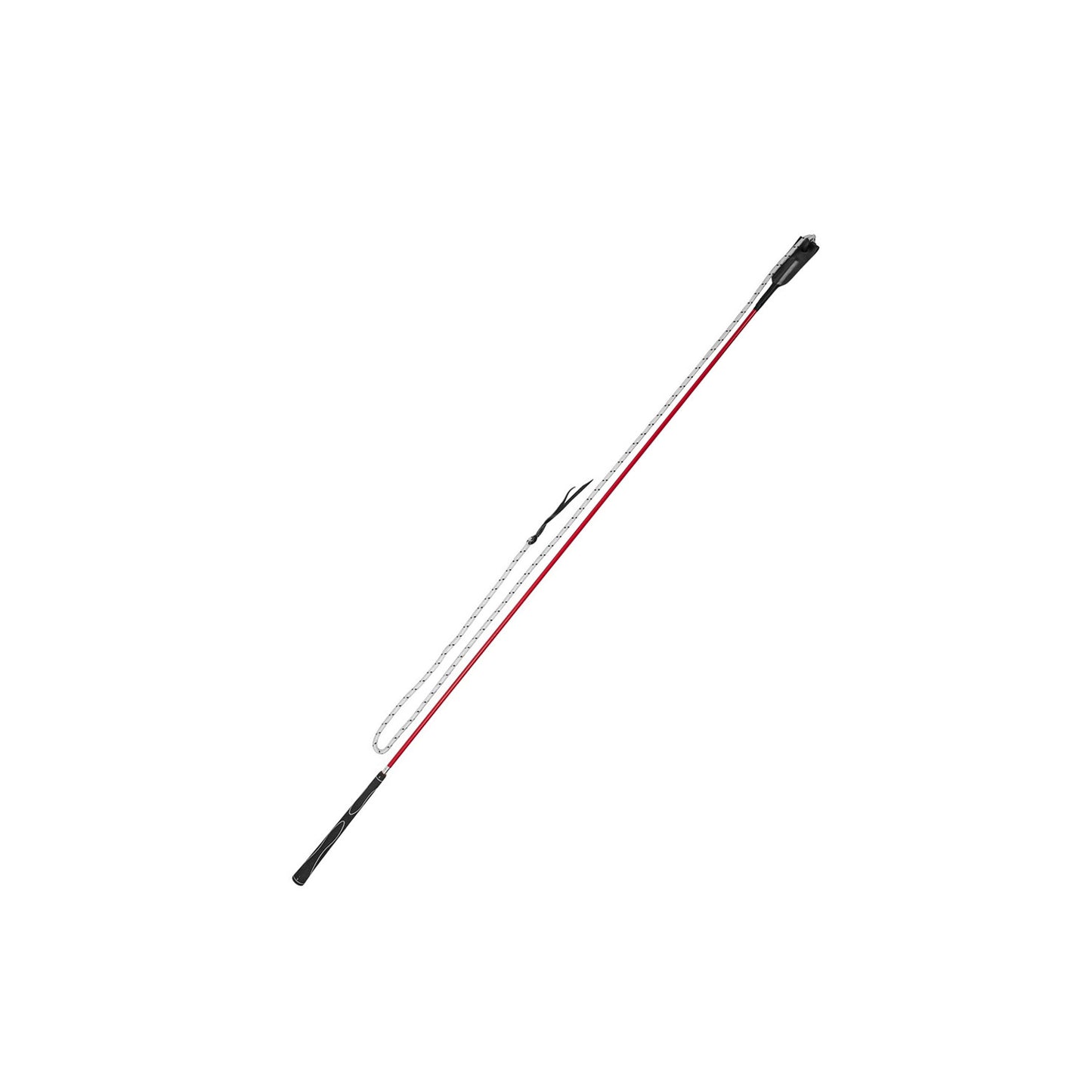 Fusta de manejo con carrot stick 120 cm Umbria Equitazione - Rojo