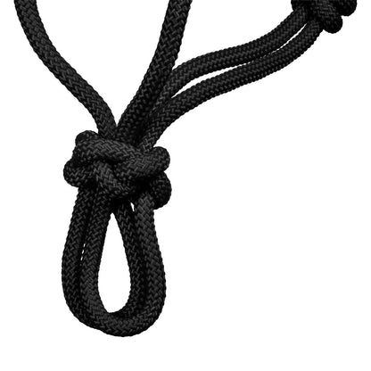 Cabezada cuerda anudada soft control A1706006-07 Pool's - Negro