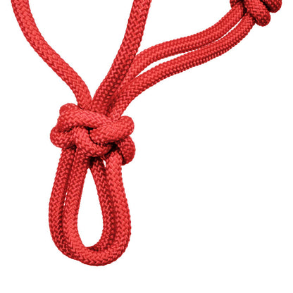 Cabezada cuerda anudada soft control A1706006-07 Pool's - Rojo