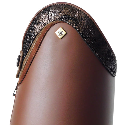 Camiseta técnica De Niro Riding Boots De Niro S2602 Brown Riding Boots with detalle 2