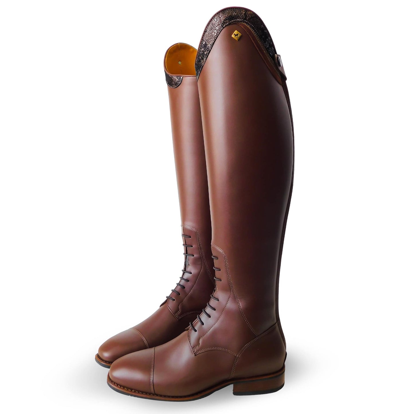 Camiseta técnica De Niro Riding Boots De Niro S2602 Brown Riding Boots with detalle 3